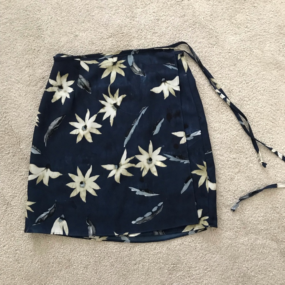 Floral Wrap Around Skirt